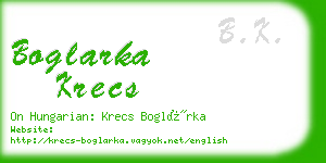 boglarka krecs business card